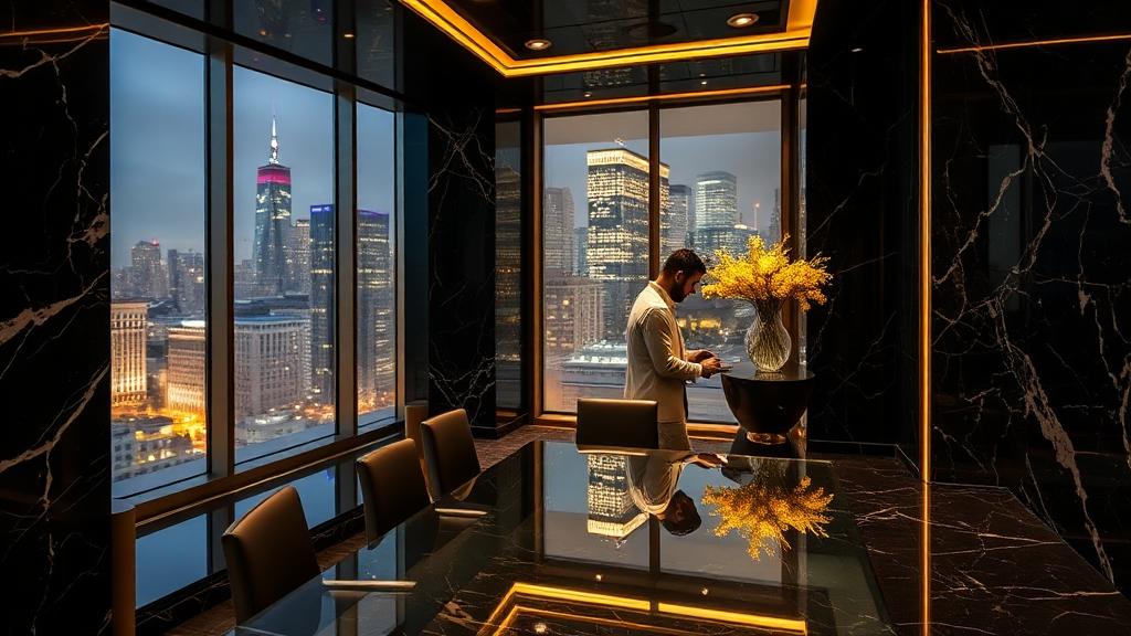 Example Luxury Executive AI creator studio portrait