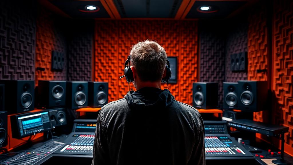 Example Music Producer AI creator studio portrait