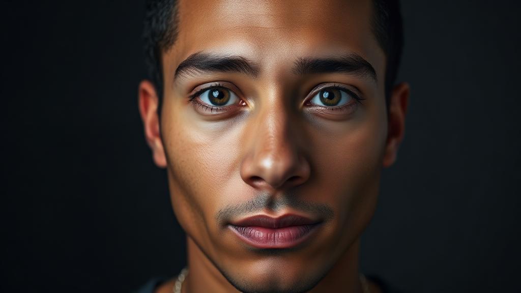 Example Ring-Light Close-Up AI creator studio portrait